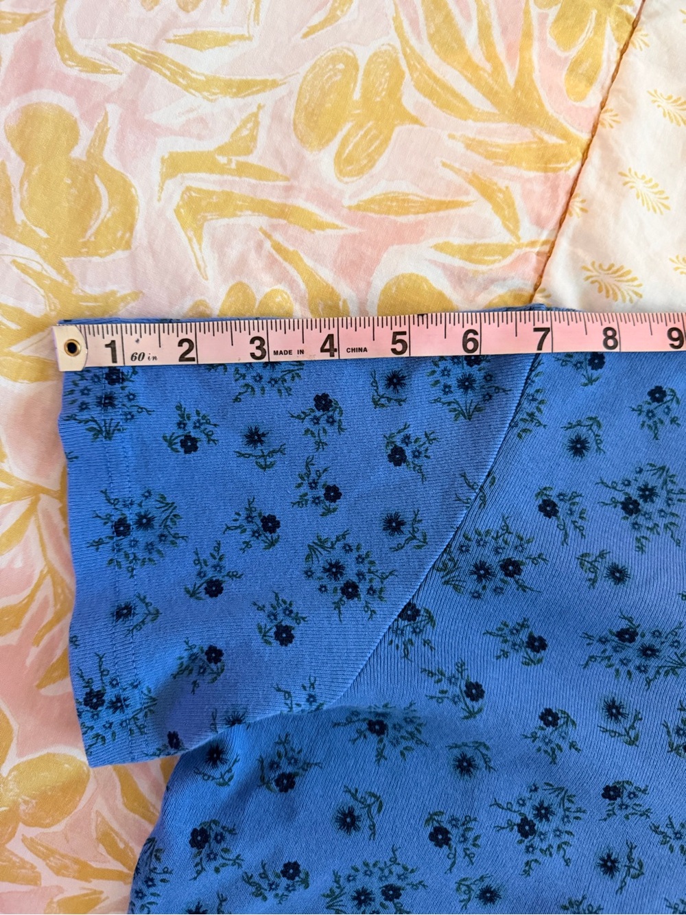 90s Baby Tee Ditsy Floral Maxi Dress Fit and Flare Vintage Grunge Butter Mom - Picture 7 of 8